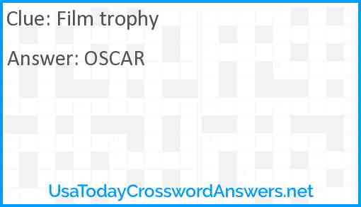 Film trophy Answer