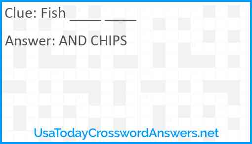 Fish ____ ____ Answer