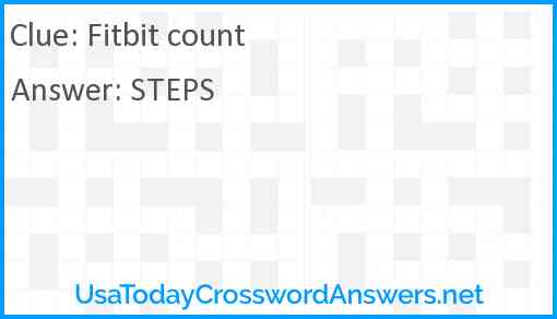 Fitbit count Answer