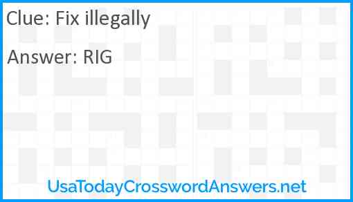 Fix illegally Answer