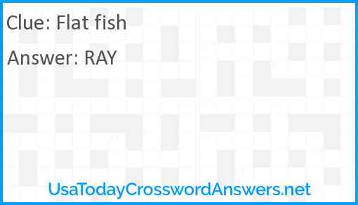 Flat fish Answer