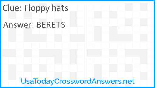 Floppy hats Answer