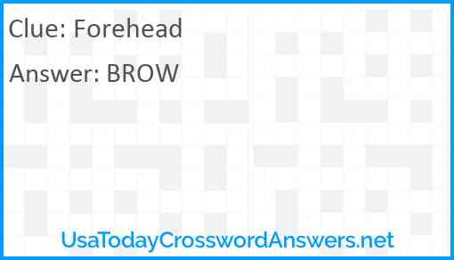 Forehead Answer
