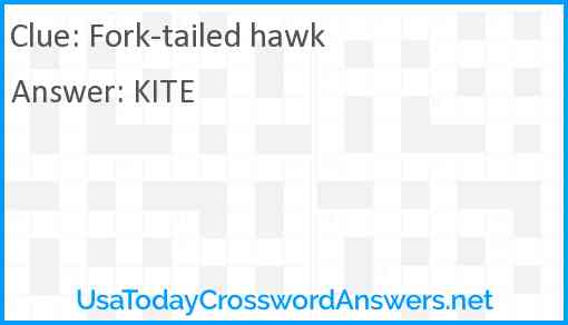 Fork-tailed hawk Answer