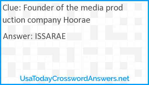 Founder of the media production company Hoorae Answer