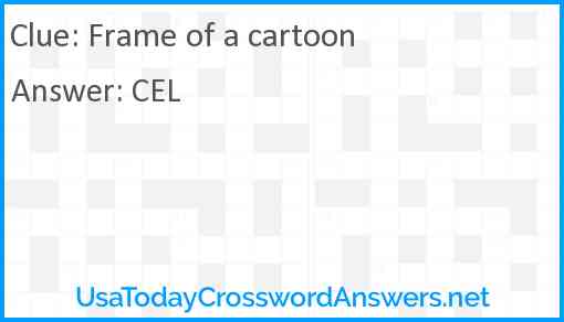 Frame of a cartoon Answer