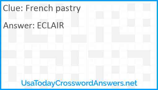 French pastry Answer