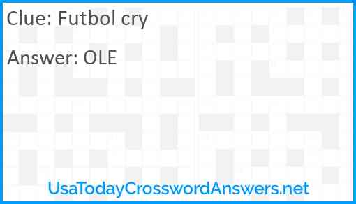 Futbol cry Answer