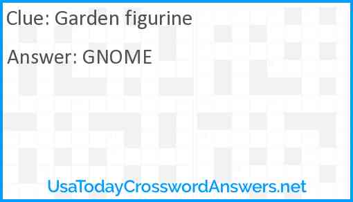 Garden figurine Answer