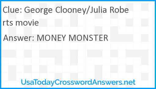 George Clooney/Julia Roberts movie Answer