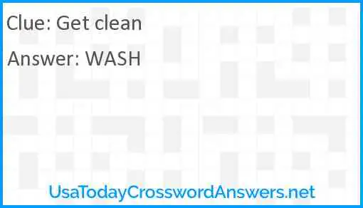 Get clean Answer