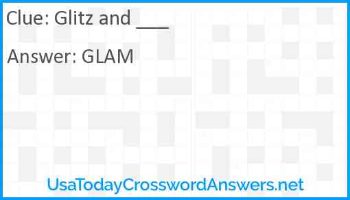 Glitz and ___ Answer
