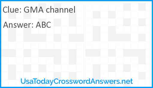 GMA channel Answer