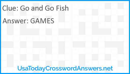 Go and Go Fish Answer