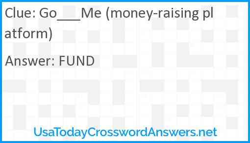 Go___Me (money-raising platform) Answer
