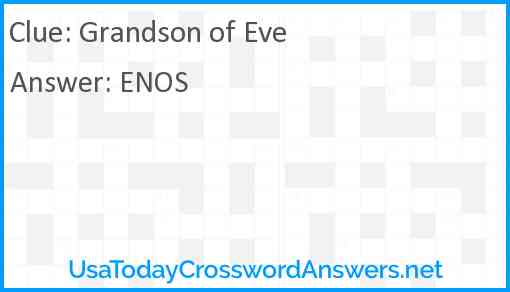 Grandson of Eve Answer