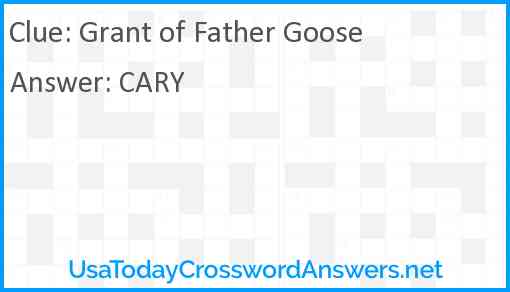 Grant of Father Goose Answer