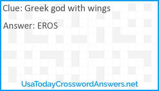 Greek god with wings Answer