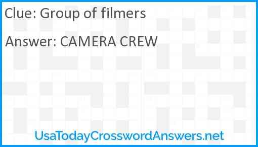 Group of filmers Answer