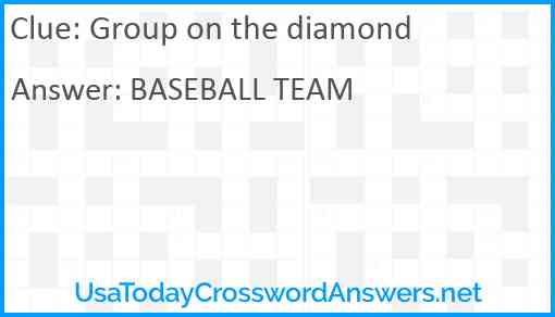 Group on the diamond Answer