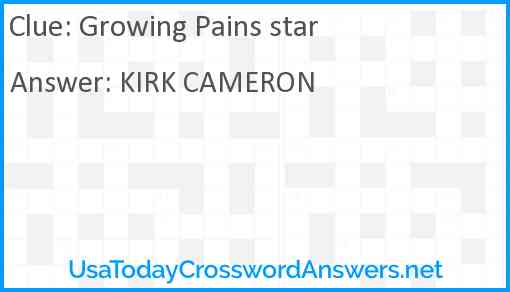 Growing Pains star Answer