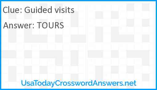 Guided visits Answer