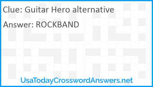 Guitar Hero alternative Answer