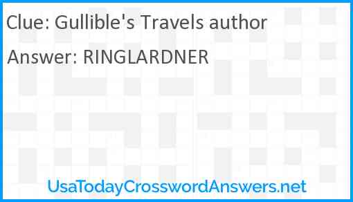 Gullible's Travels author Answer
