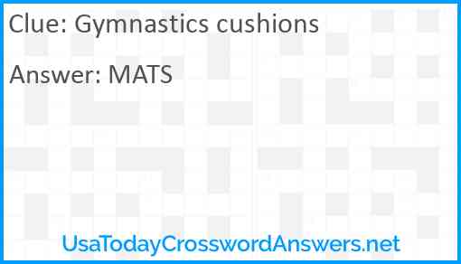 Gymnastics cushions Answer