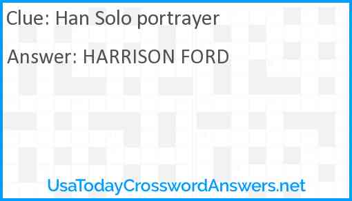 Han Solo portrayer Answer