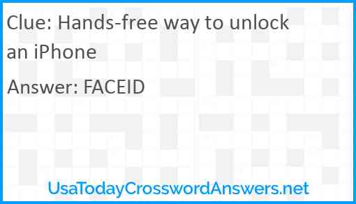 Hands-free way to unlock an iPhone Answer
