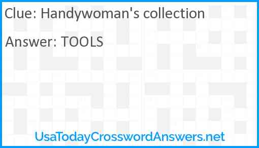 Handywoman's collection Answer