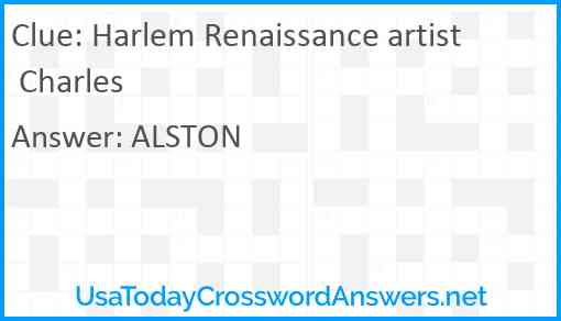 Harlem Renaissance artist Charles Answer