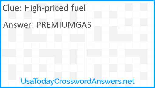High-priced fuel Answer