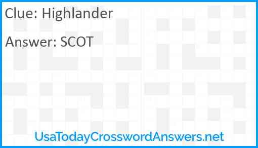 Highlander Answer