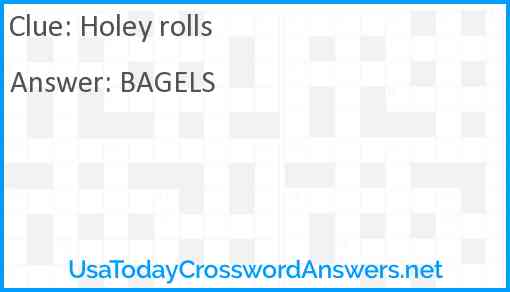 Holey rolls Answer