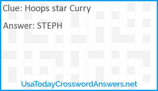 Hoops star Curry Answer