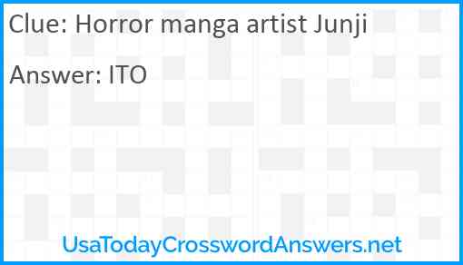 Horror manga artist Junji Answer