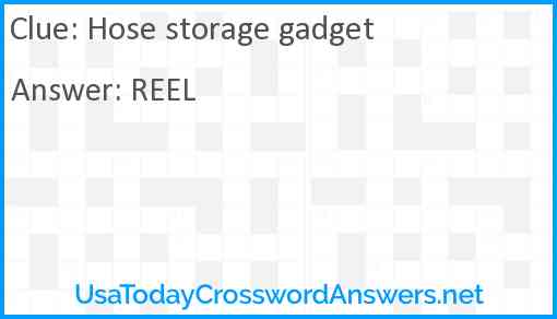 Hose storage gadget Answer