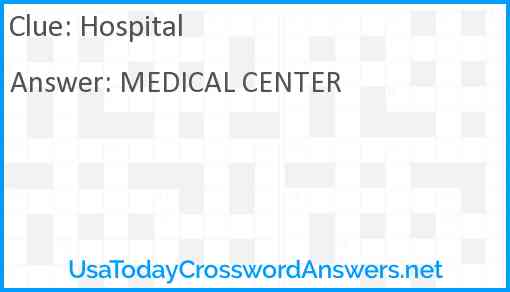 Hospital Answer