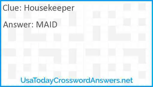 Housekeeper Answer