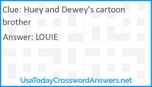 Huey and Dewey's cartoon brother Answer