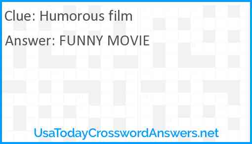 Humorous film Answer
