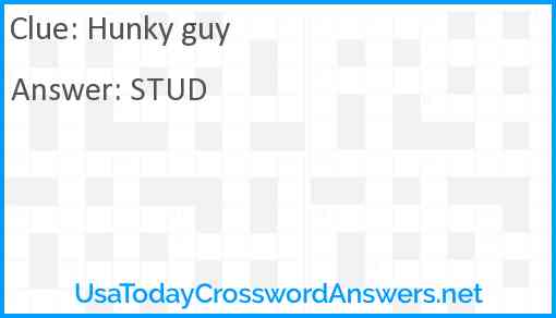 Hunky guy Answer