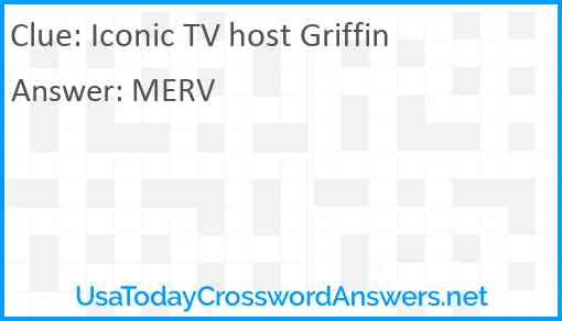 Iconic TV host Griffin Answer