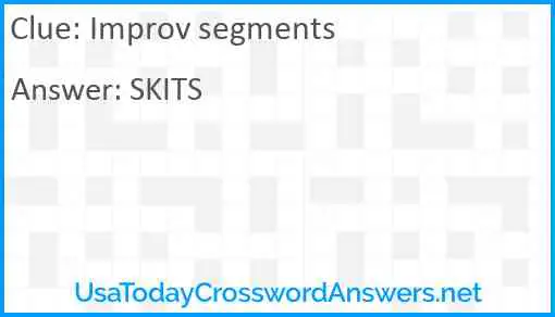 Improv segments Answer