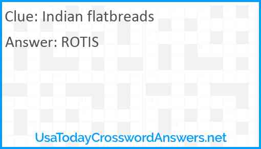 Indian flatbreads Answer