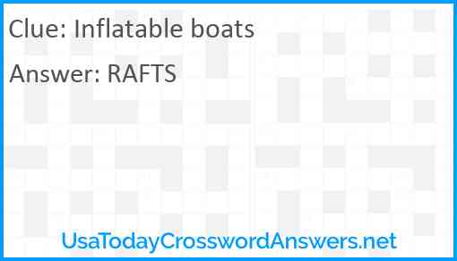 Inflatable boats Answer