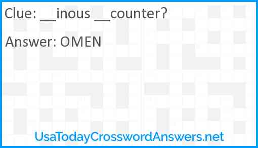 __inous __counter? Answer