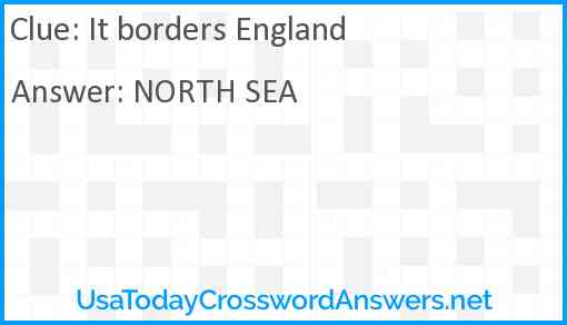 It borders England Answer
